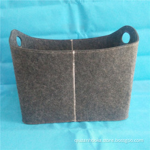 foldable storage felt bag wood carrier holder bag 5mm felt firewood basket